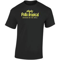 Pollo Tropical Indian Food Logo Retro Graphic Unisex Soft Cotton Black T Shirt
