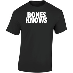 Jon Jones Bones Knows Mma Fighter Fan Retro Graphic Unisex Soft Cotton Black T Shirt