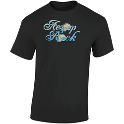 Aesop Rock Logo 171143634 A Retro Graphic Unisex Soft Cotton Black T Shirt