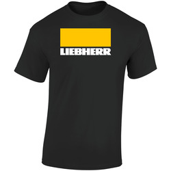 Liebherr 2 Retro Graphic Unisex Soft Cotton Black T Shirt