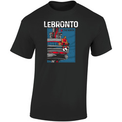 He The North La Bron Lebron  James Lebronto Retro Graphic Unisex Soft Cotton Black T Shirt