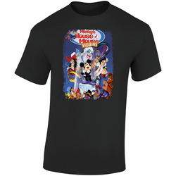 Mickeys House Of Villains Spooky Kids Movie Halloween Retro Graphic Unisex Soft Cotton Black T Shirt