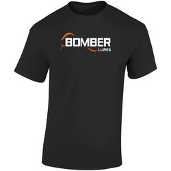 Bomber Lures Logo Popular Fishing Logo Retro Graphic Unisex Soft Cotton Black T Shirt