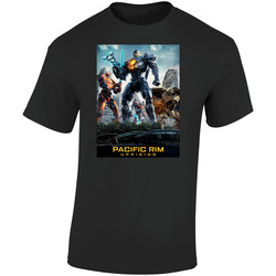 The Movie 2018 Pacific Rim Uprising Retro Graphic Unisex Soft Cotton Black T Shirt