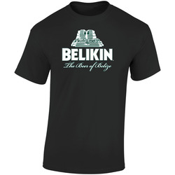 Belikin Beer Belize Central America Drink  Bar Logo Symbol Retro Graphic Unisex Soft Cotton Black T Shirt