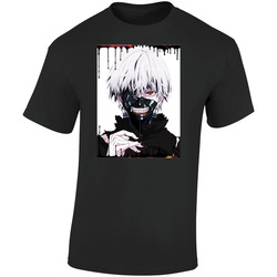 Tokyo Ghoul Anime Tv Show  Cool Fan Retro Graphic Unisex Soft Cotton Black T Shirt