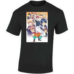 Food Wars Shokugeki No Soma Anime Tv Show  Cool Fan Retro Graphic Unisex Soft Cotton Black T Shirt
