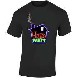 90s Movie Kid House Party Retro Retro Graphic Unisex Soft Cotton Black T Shirt
