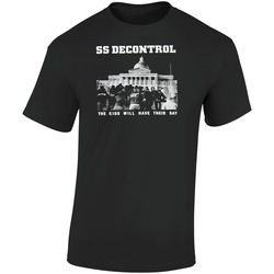 Ss Decontrol Logo Retro Graphic Unisex Soft Cotton Black T Shirt