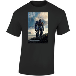 New Transformer Poster 2017 The Last Knight Hero Retro Graphic Unisex Soft Cotton Black T Shirt