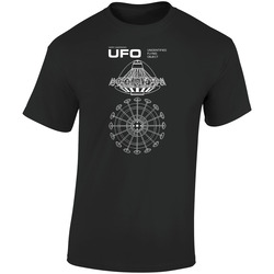 Ufo Tv Series Blueprint Retro Graphic Unisex Soft Cotton Black T Shirt
