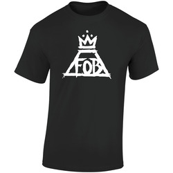 Fall Out Boy Fob Tumblr Tour Music Indie Rock N Roll Crown Band Music Retro Graphic Unisex Soft Cotton Black T Shirt