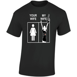 Philadelphia Flyers T Shirt Sports Hockey Tee Your Wife My Wife Funny Sporting NHL Apparel Retro Graphic Unisex Soft Cotton Black T Shirt