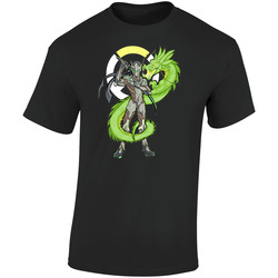 Genji T Shirt Overwatch Video Game Spray Tee Unisex Apparel Retro Graphic Unisex Soft Cotton Black T Shirt