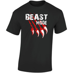 Beast Mode Black Retro Graphic Unisex Soft Cotton Black T Shirt