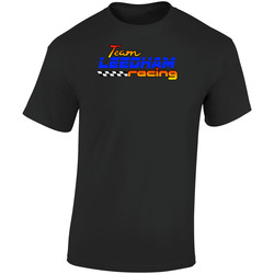 Leedham Team Racing Personalized Racing Cool Retro Graphic Unisex Soft Cotton Black T Shirt