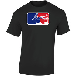 Jose Bautista Rougned Odor The Punch Toronto Texas Baseball Logo Parody Retro Graphic Unisex Soft Cotton Black T Shirt