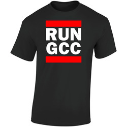 Run Gcc Wy Usa Campbell County   Funny Graphic Patriotic Parody Black Retro Graphic Unisex Soft Cotton Black T Shirt