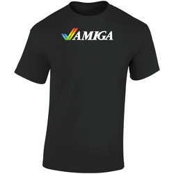 Hal Amiga 7sdhdd Retro Graphic Unisex Soft Cotton Black T Shirt