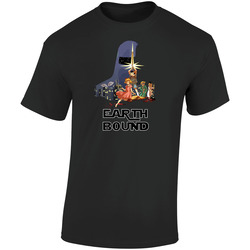 Chin Earth D9fjdsfk Retro Graphic Unisex Soft Cotton Black T Shirt