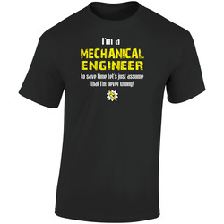 Mechanical Engineers Retro Graphic Unisex Soft Cotton Black T Shirt