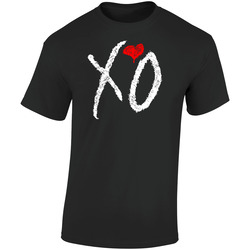 Xo 2 Hitam Retro Graphic Unisex Soft Cotton Black T Shirt