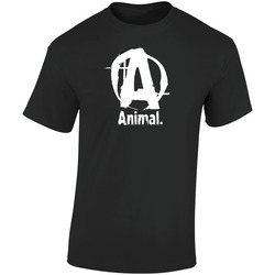 Animal Puteh Retro Graphic Unisex Soft Cotton Black T Shirt