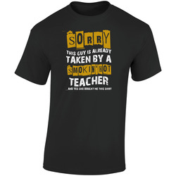 Sorry Teacher Retro Graphic Unisex Soft Cotton Black T Shirt