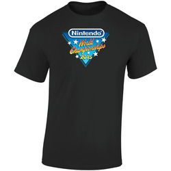 Nintendo World Championships 2015 Retro Graphic Unisex Soft Cotton Black T Shirt