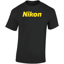 Nikon Tee Retro Graphic Unisex Soft Cotton Black T Shirt