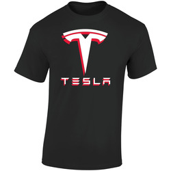 Tesla Retro Graphic Unisex Soft Cotton Black T Shirt