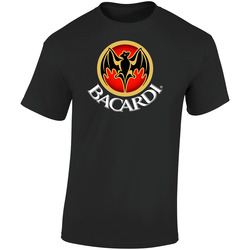 Bacardi Black Retro Graphic Unisex Soft Cotton Black T Shirt