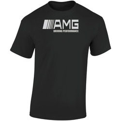 Amg Retro Graphic Unisex Soft Cotton Black T Shirt