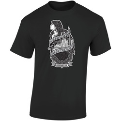 Gaslight Retro Graphic Unisex Soft Cotton Black T Shirt