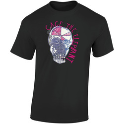 Cage Elep Black Retro Graphic Unisex Soft Cotton Black T Shirt