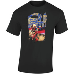 Death Leprosy Retro Graphic Unisex Soft Cotton Black T Shirt