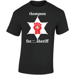 Thompson Color Retro Graphic Unisex Soft Cotton Black T Shirt