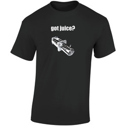 Got Juice? Black Retro Graphic Unisex Soft Cotton Black T Shirt