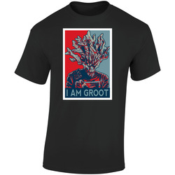 Groot Guardians Of The Galaxy Retro Graphic Unisex Soft Cotton Black T Shirt