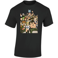 Fairy Tail 08bl Retro Graphic Unisex Soft Cotton Black T Shirt