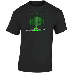 Money Trees Retro Graphic Unisex Soft Cotton Black T Shirt