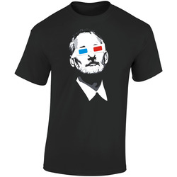 Bmglass Retro Graphic Unisex Soft Cotton Black T Shirt