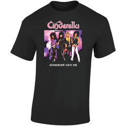 Cinderella Rock Metal 80s Retro Music Band Retro Graphic Unisex Soft Cotton Black T Shirt