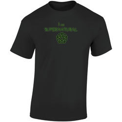 Supernatural-pentagram Retro Graphic Unisex Soft Cotton Black T Shirt