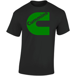 Cummins Green Color Black Retro Graphic Unisex Soft Cotton Black T Shirt