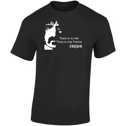 Frank Zappa No Hell Quote Retro Graphic Unisex Soft Cotton Black T Shirt