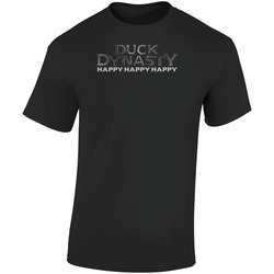 Duck Happy Happy Retro Graphic Unisex Soft Cotton Black T Shirt