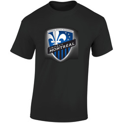 Montreal Impact Logo Soccer Retro Graphic Unisex Soft Cotton Black T Shirt
