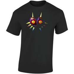 The Legend Of Zelda Majoras Mask Retro Retro Graphic Unisex Soft Cotton Black T Shirt