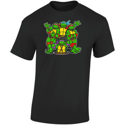 Teenage Mutant Ninja Turtles Cartoon Retro Graphic Unisex Soft Cotton Black T Shirt